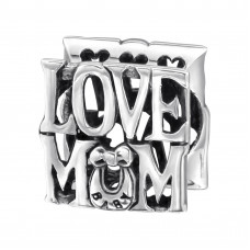 Silver Love Mum Bead