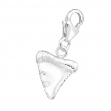 Silver Shark's Tooth Clip on Charm