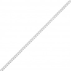 Silver 44cm Cable Chain Choker with 6cm Extension Included