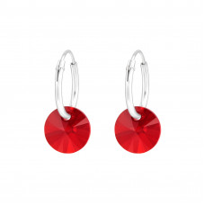 Xillion Sterling Silver Earrings with Genuine European Crystal