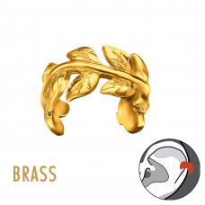 Vine 18k Gold Plated Brass Ear Cuff