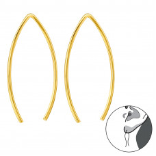 Wire Sterling Silver Earrings