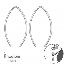 Wire Sterling Silver Earrings