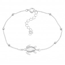 Silver Turtle Bracelet