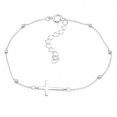 Silver Cross Bracelet