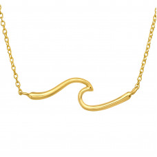 Silver Wave Necklace