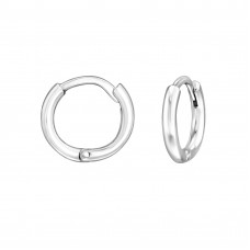 1.5x10mm Sterling Silver Huggie Hoops