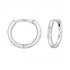 1.5x12mm Sterling Silver Huggie Hoops