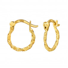 Twisted Sterling Silver Ear Hoops