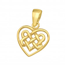Silver Celtic Heart Pendant