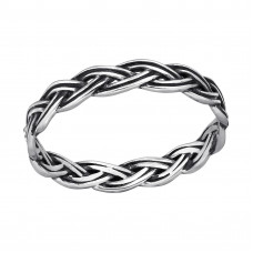 Braided Sterling Silver Ring