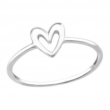 Heart Sterling Silver Ring