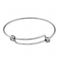 High Polish Surgical Steel Charm Bracelet for Women