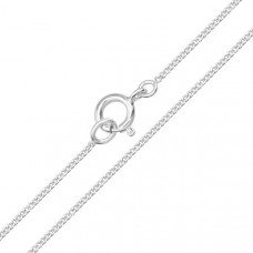 45cm Silver Cable Chain