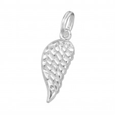 Silver Wing Charm with Split Ring