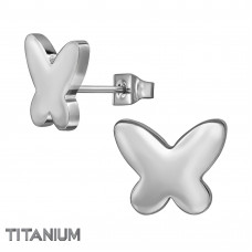 Butterfly Titanium Ear Studs