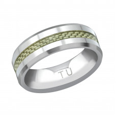 Tungsten Line Ring